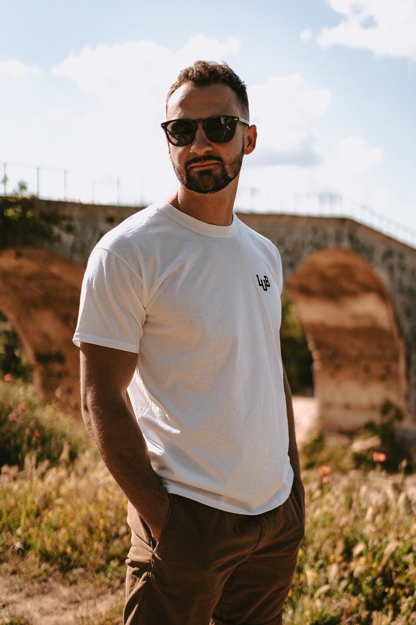 Tee-shirt 100% coton homme col rond imprimé LUB