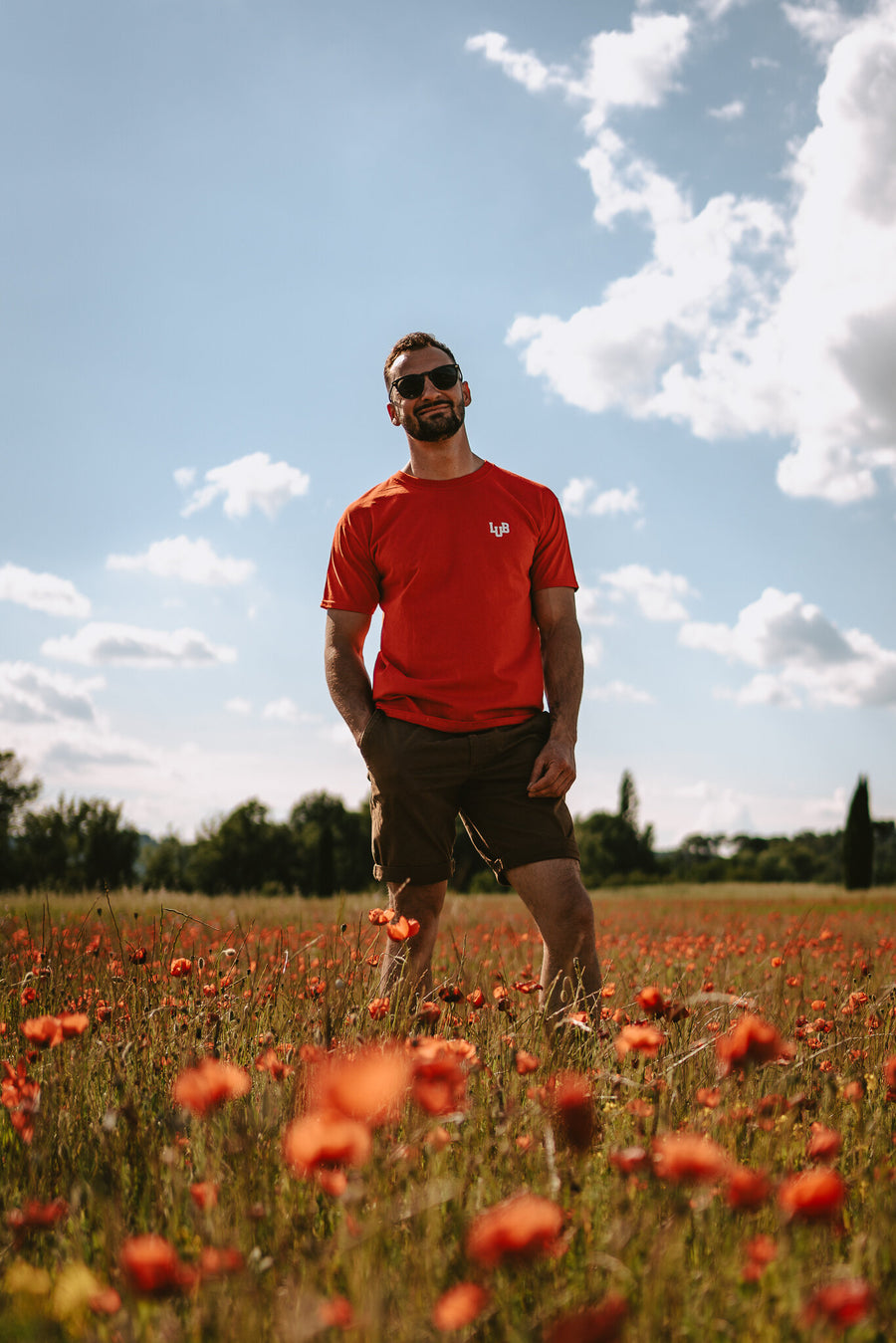 Tee-shirt coton homme col rond imprimé LUB 